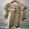 Blouse Kenzo frou frou jaune TM