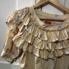 Blouse Kenzo frou frou jaune TM