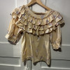 Blouse Kenzo frou frou jaune TM