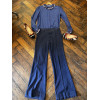 Blouse Lanvin vintage soie col volanté