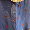 Blouse Lanvin vintage soie col volanté