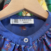 Blouse Lanvin vintage soie col volanté