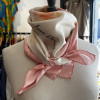 Carré Jean Desses vintage rose fleurs