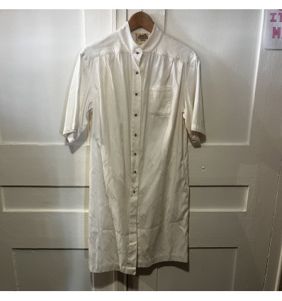 Robe Hermès vintage blanche monogramme T38