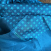 Carré Hermès vintage carreaux turquoise