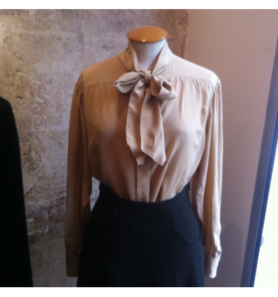 Blouse Franck et Fils vintage col lavallière