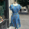 Robe Chacok vintage turquoise 80's TS