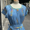 Robe Chacok vintage turquoise 80's TS