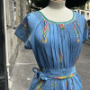 Robe Chacok vintage turquoise 80's TS