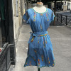 Robe Chacok vintage turquoise 80's TS