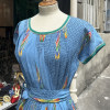 Robe Chacok vintage turquoise 80's TS