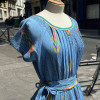 Robe Chacok vintage turquoise 80's TS