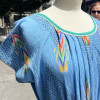Robe Chacok vintage turquoise 80's TS