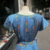 Robe Chacok vintage turquoise 80's TS