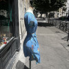 Robe Chacok vintage turquoise 80's TS
