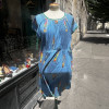 Robe Chacok vintage turquoise 80's TS