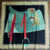 Carré Hermès vintage "Selle d'officier en grande tenue"
