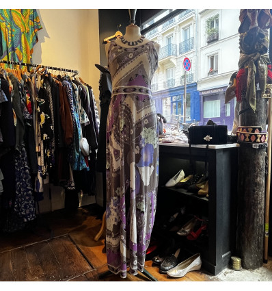 Robe Leonard longue vintage TM
