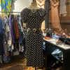 Robe Valentino vintage pois frou-frou T40