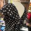 Robe Valentino vintage pois frou-frou T40