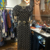Robe Valentino vintage pois frou-frou T40