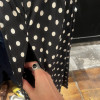 Robe Valentino vintage pois frou-frou T40