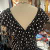 Robe Valentino vintage pois frou-frou T40