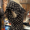 Robe Valentino vintage pois frou-frou T40