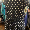 Robe Valentino vintage pois frou-frou T40