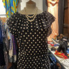 Robe Valentino vintage pois frou-frou T40