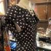 Robe Valentino vintage pois frou-frou T40