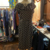 Robe Valentino vintage pois frou-frou T40