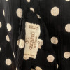 Robe Valentino vintage pois frou-frou T40