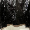 Veste cuir façon crocodile Escada vintage T38