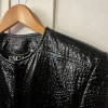 Veste cuir façon crocodile Escada vintage T38