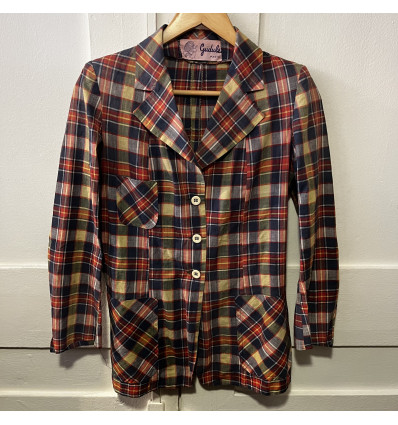 Veste legère Gudule vintage carreaux TS