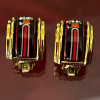 Paire de clips Hermès vintage