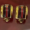 Paire de clips Hermès vintage