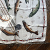 Carré Hermes vintage Les Truites
