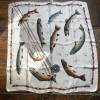 Carré Hermes vintage Les Truites