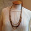 Collier vintage chaine tressée