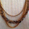 Collier vintage chaine tressée