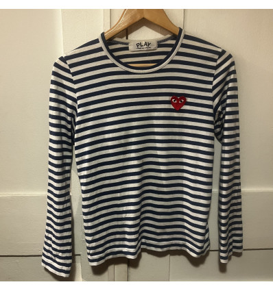 Tee-Shirt Comme des Garçons vintage rayures TS