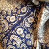 Carré vintage en coton Yves Saint-Laurent lurex