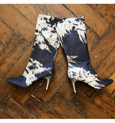 Paire de bottes Céline Denim acid wash T37