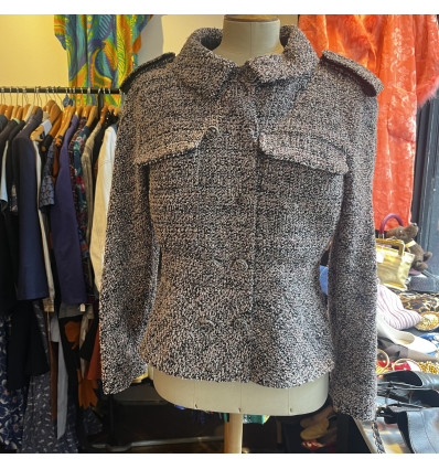 Veste Chanel vintage tweed lurex chinée