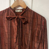Blouse Lanvin vintage soie lavallière TU/M