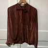 Blouse Lanvin vintage soie lavallière TU/M