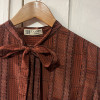 Blouse Lanvin vintage soie lavallière TU/M