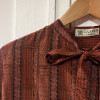 Blouse Lanvin vintage soie lavallière TU/M